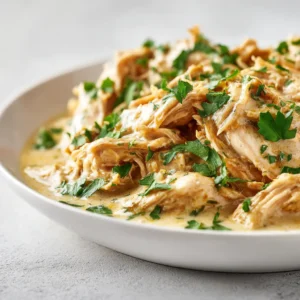 The comforting allure of chicken and gravy finds its perfect expression in this easy Crockpot recipe. Imagine tender chicken breasts swimming in a rich, creamy gravy infused with aromatic herbs and spices. This dish not only serves as a wholesome meal but also fills your home with delightful, savory aromas while it cooks. As the hours pass, the chicken absorbs the robust flavors of the ingredients, transforming into a dish that’s both hearty and satisfying.
