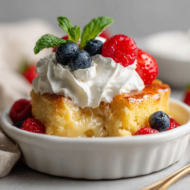 Desserts have a unique way of bringing joy and comfort, and the Decadent Crockpot Vanilla Pudding Cake does just that. This dessert is a delightful combination of fluffy cake and velvety pudding, offering a satisfyingly rich taste and texture that pleases a wide array of palates. Perfect for gatherings, this dessert can easily serve a crowd and is just right for family dinners, potlucks, or even a simple dinner at home.