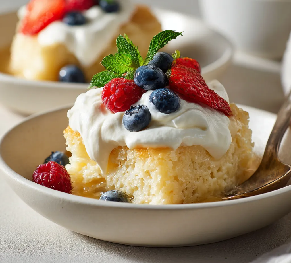 Desserts have a unique way of bringing joy and comfort, and the Decadent Crockpot Vanilla Pudding Cake does just that. This dessert is a delightful combination of fluffy cake and velvety pudding, offering a satisfyingly rich taste and texture that pleases a wide array of palates. Perfect for gatherings, this dessert can easily serve a crowd and is just right for family dinners, potlucks, or even a simple dinner at home.