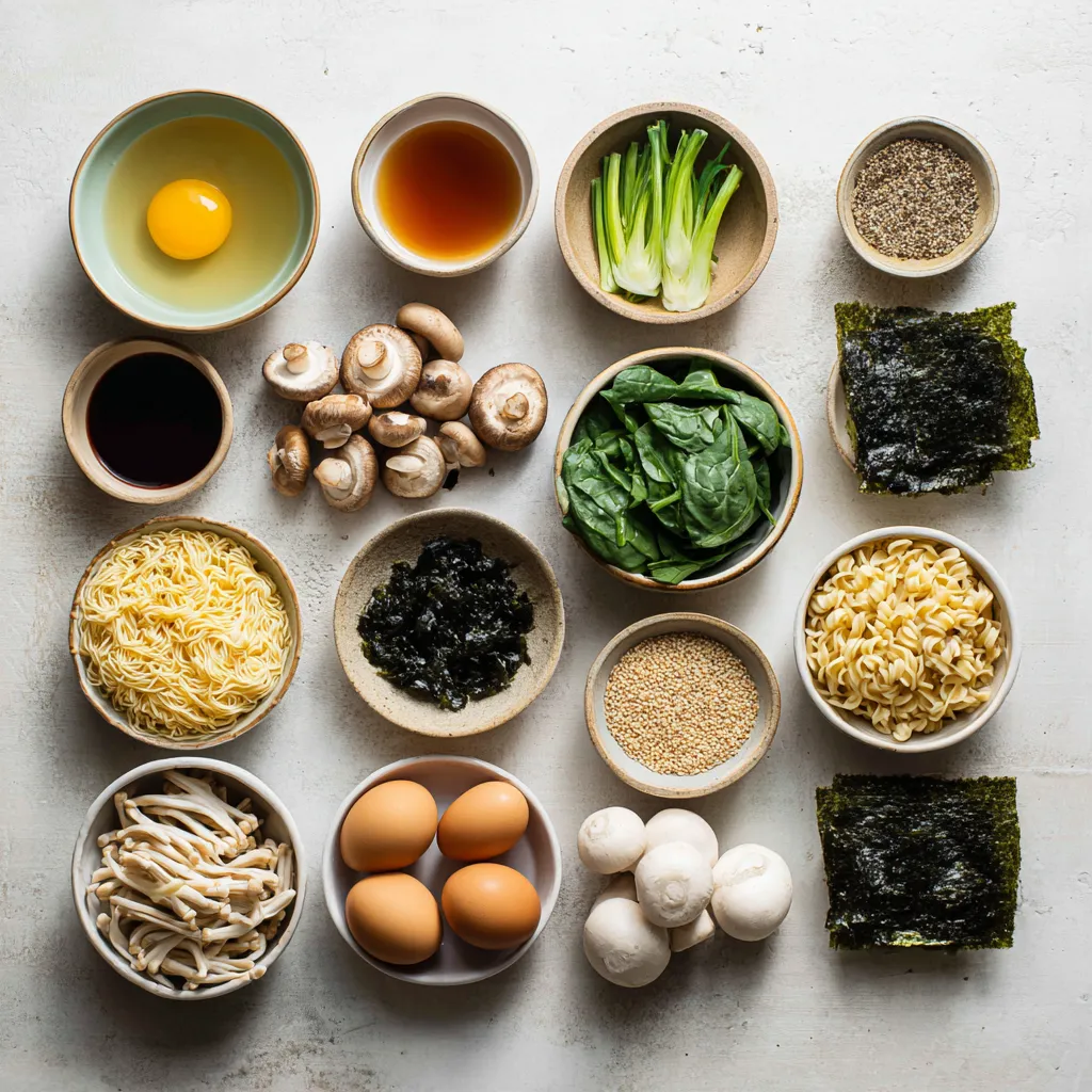 Spicy Miso Ramen Delight is a warming and flavorful dish that embodies the essence of comfort food. With its rich, umami broth and a kick from the gochujang, this ramen is not only satisfying but also perfect for any occasion, be it a casual weeknight dinner or a special gathering. Made with fresh ingredients, it offers a delightful combination of textures and flavors—silky ramen noodles paired with tender mushrooms and a hint of spice make this a must-try recipe.