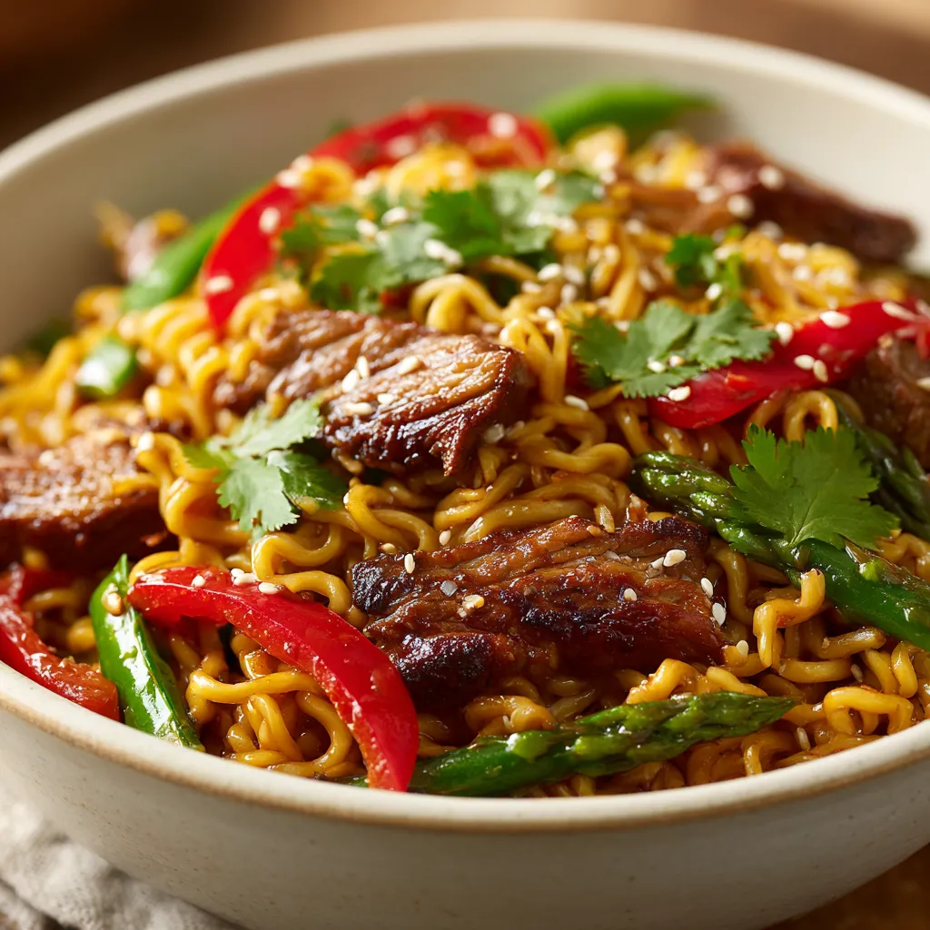 An exploration of the savory flavors of Teriyaki Pork Noodles is an adventure into the world of delicious Asian cuisine. This dish combines tender pork loin, fresh vegetables, and delicate rice noodles in a sweet and savory teriyaki sauce. The allure of Teriyaki Pork Noodles lies not only in its flavorful profile but also in the visual appeal created by the colorful vegetables and the glossy sauce. Whether you're looking for a quick weeknight meal or seeking to impress your guests during a dinner party, this recipe promises to delight your taste buds and satisfy your cravings.