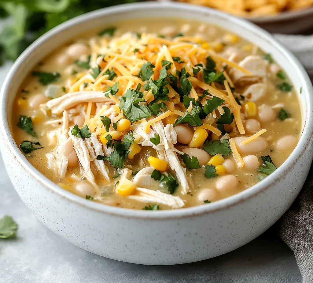 The allure of a warm, comforting bowl of chili can inspire anyone to cook. Creamy Slow-Cooker White Chicken Chili Bliss epitomizes that warm embrace, bringing together tender chicken, creamy textures, and a medley of flavors. This hearty dish transforms simple ingredients into a fulfilling meal that is both creamy and satisfying. With the help of a slow cooker, the preparation is minimal, allowing the ingredients to take their time melding together into something truly special.
