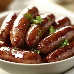 Maple-Infused Glazed Sausages are a delightful blend of sweet and savory flavors that can elevate any meal. This recipe marries the natural sweetness of pure maple syrup with the tangy zest of Dijon mustard and apple cider vinegar, culminating in an irresistible marinade that clings to the sausages. The resulting dish features beautifully caramelized sausages, making them perfect for summer barbecues, holiday gatherings, or a simple weekday dinner.