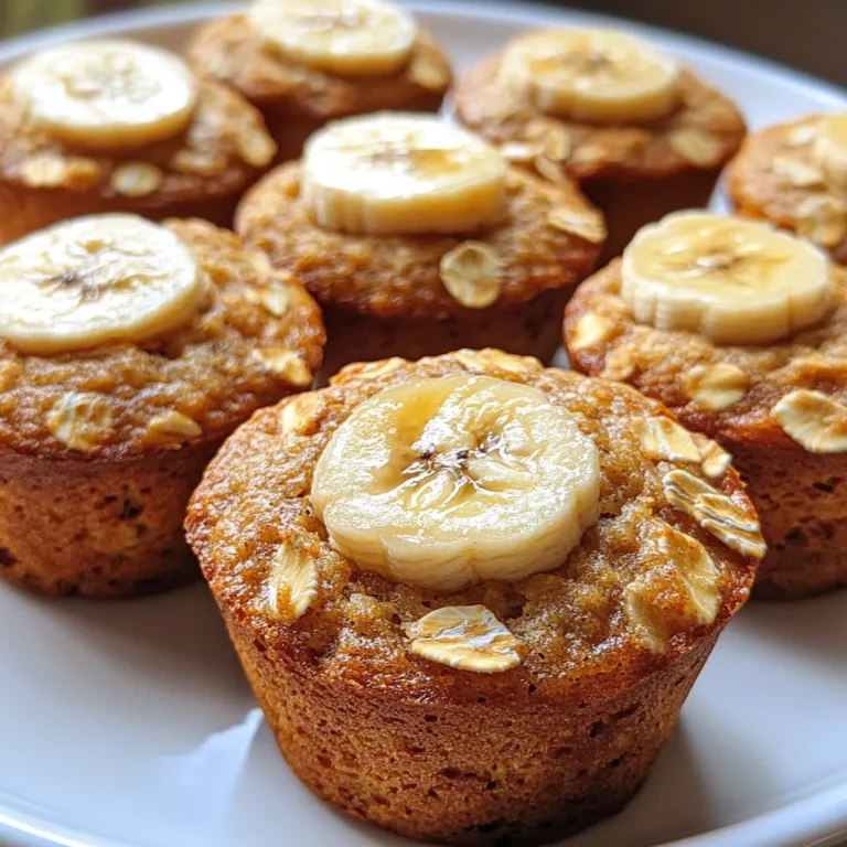 Wholesome Banana Oat Muffins represent a perfect blend of health and flavor, making them an ideal choice for breakfast or as a mid-day snack. These muffins highlight the natural sweetness of ripe bananas while incorporating the hearty texture of oats, ensuring that each bite is both satisfying and nutritious. The fluffy muffins are further enriched by whole wheat flour, which contributes to their wholesome appeal, and optional ingredients offer the chance to customize them to your liking.