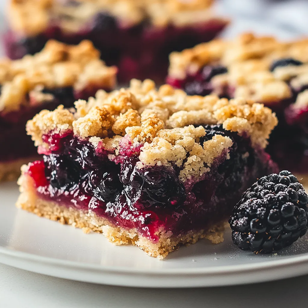 Blackberry Bliss Pie Bars are a delightful treat that combines the tangy sweetness of fresh blackberries with the rich, buttery goodness of a crumbly dough. These bars offer a perfect balance of flavors and textures, making them an ideal dessert for any occasion. Whether you're hosting a summer picnic, celebrating a family gathering, or simply looking for a sweet indulgence on a cozy evening at home, these pie bars will surely impress your guests.