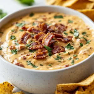 When it comes to the ultimate comfort food that is perfect for a gathering, the Cheesy Bacon Burger Queso Dip shines as a standout option. This delectable dip combines some of the most beloved flavors, bringing together savory ground beef, rich cream cheese, and a blend of melty cheeses with the satisfying crunch of crispy bacon. Whether you’re hosting a game day party, a family gathering, or simply enjoying a cozy night at home, this dip is sure to make the occasion feel special.