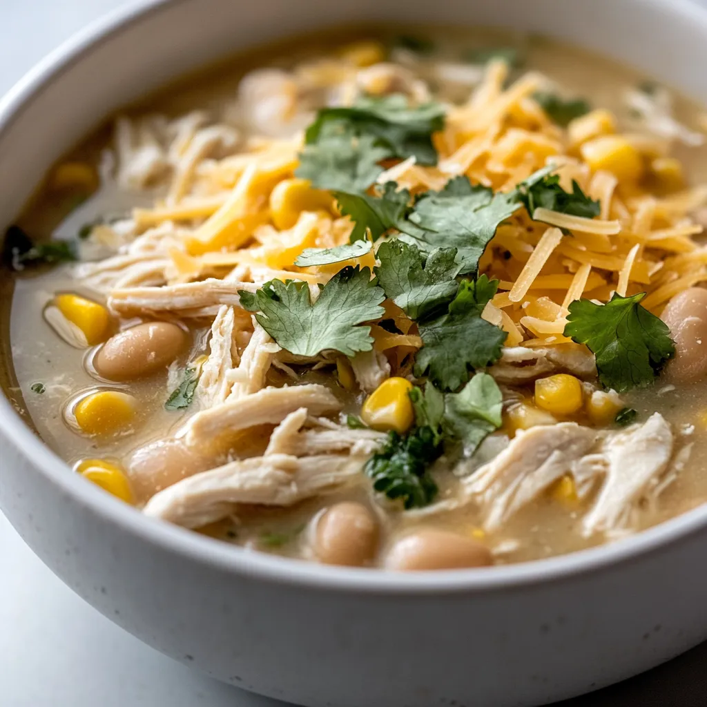 The allure of a warm, comforting bowl of chili can inspire anyone to cook. Creamy Slow-Cooker White Chicken Chili Bliss epitomizes that warm embrace, bringing together tender chicken, creamy textures, and a medley of flavors. This hearty dish transforms simple ingredients into a fulfilling meal that is both creamy and satisfying. With the help of a slow cooker, the preparation is minimal, allowing the ingredients to take their time melding together into something truly special.