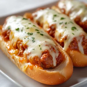 Embrace the ultimate comfort food experience with Cheesy Meatball Subs Delight. This recipe combines juicy meatballs with a rich marinara sauce, all enveloped in soft hoagie rolls and topped with molten mozzarella cheese. Each bite offers a delightful combination of flavors and textures that will tantalize your taste buds. Perfect for casual family dinners or lively game day feasts, these scrumptious subs bring warmth and satisfaction to any gathering.