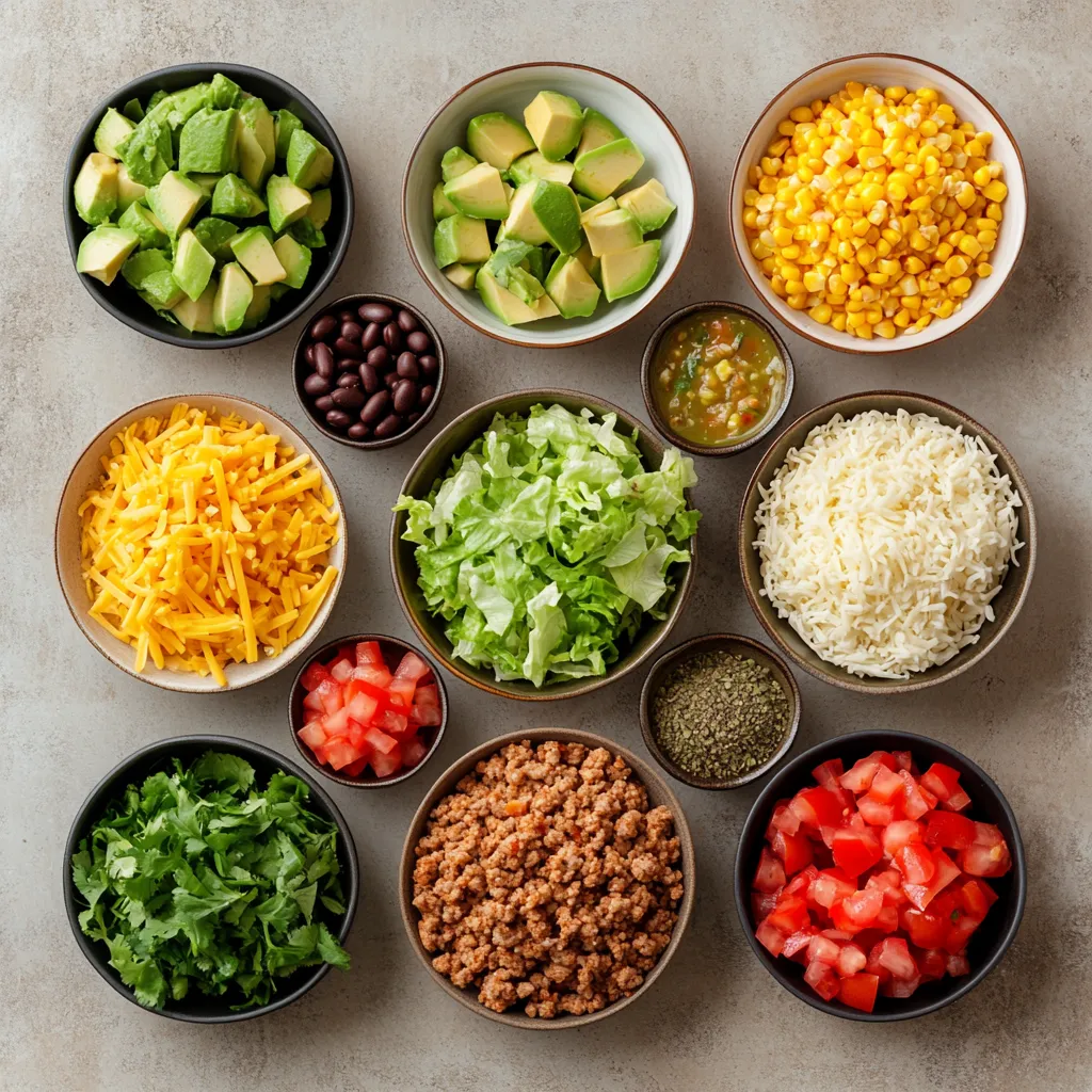 Taco rice bowls have quickly become a staple in modern cuisine due to their delightful blend of flavors and textures. These bowls combine the savory essence of traditional tacos with the heartiness of rice, making for a satisfying meal that caters to a variety of palates. The Taco Rice Bowl Delight stands out as an easy-to-make dish that is not only delicious but also visually appealing, making it a perfect option for busy evenings when you want to enjoy a nutritious dinner without spending hours in the kitchen.