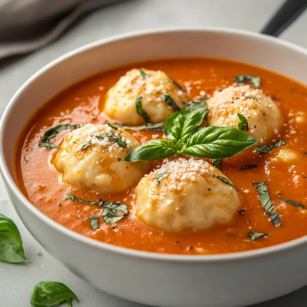 The comforting embrace of a warm bowl of soup is hard to resist, especially when it’s a creamy tomato soup paired with cheesy dumplings. This delightful dish combines the rich flavors of ripe tomatoes with the heartiness of fluffy dumplings, making it perfect for any time of year. Creamy Tomato Soup with Cheesy Dumplings is not only a delight for the taste buds but also a visually appealing meal that is easy to prepare and sure to satisfy.