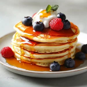This fluffy gluten-free cottage cheese pancake recipe is a delightful twist on traditional pancakes, offering a protein-packed breakfast option that's both satisfying and delicious. Perfect for anyone following a gluten-free diet, these pancakes blend the rich texture of cottage cheese with the light fluffiness of a classic pancake, making them ideal for a charming breakfast or brunch gathering. The inclusion of cottage cheese elevates both the flavor and the nutritional profile, ensuring every bite is a treat for the taste buds.