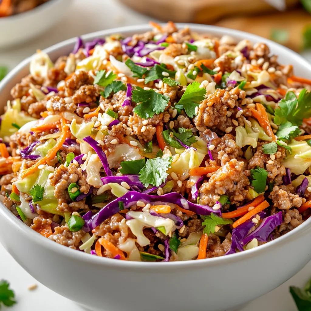 Asian-inspired dishes have gained immense popularity for their unique flavors, fresh ingredients, and satisfying textures. Egg Roll in a Bowl Delight is a fantastic representation of this trend, offering a delightful twist on traditional egg rolls. This dish encapsulates all the savory goodness without requiring the tedious task of wrapping and frying. It’s an uncomplicated yet satisfying meal that brings together ground meat, a vibrant medley of vegetables, and aromatic seasonings.