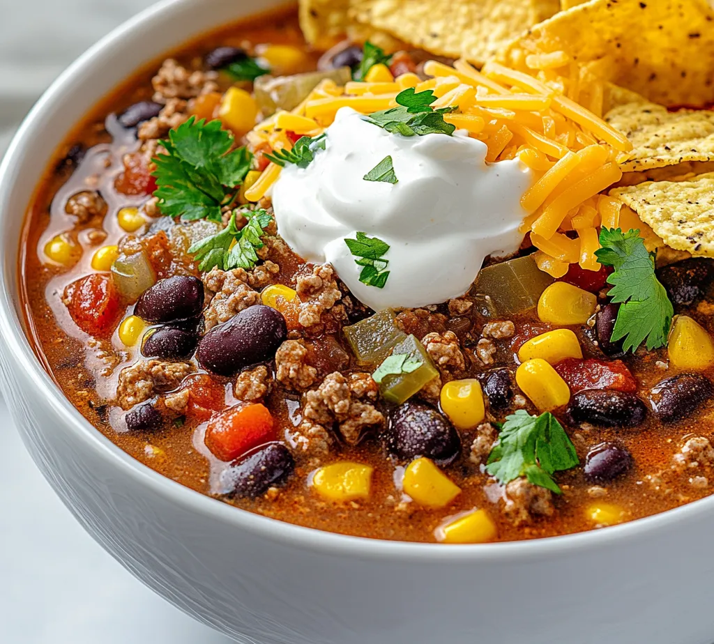 Exploring the flavors of Mexican cuisine can be as simple as whipping up a comforting bowl of creamy beef taco soup. This rich and hearty dish combines the savory flavors of seasoned ground beef, vibrant vegetables, and creamy elements, resulting in a delightful meal perfect for family gatherings or cozy evenings at home. Its blend of textures—from the smoothness of the heavy cream to the satisfying crunch of tortilla chips—ensures every bite offers a delightful experience.