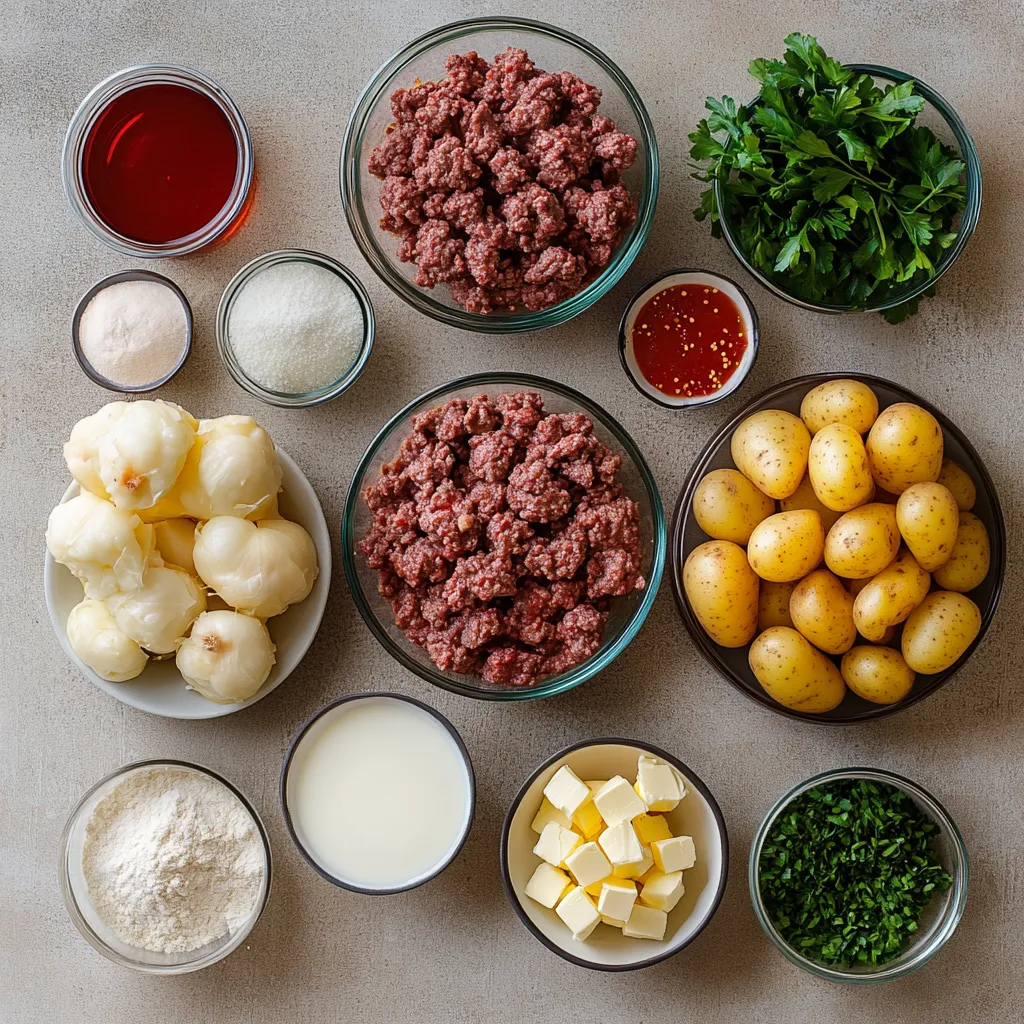 Savory Hamburger Gravy Delight is a hearty dish that transforms humble ingredients into a comforting meal perfect for any occasion. This recipe showcases the simplicity and versatility of ground beef, combined with aromatic vegetables and a rich, creamy gravy. Ideal for family dinners or a cozy night in, this dish evokes nostalgia and warmth, making it a favorite for both children and adults alike.