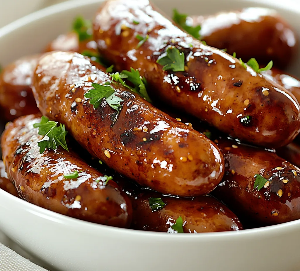 Maple-Infused Glazed Sausages are a delightful blend of sweet and savory flavors that can elevate any meal. This recipe marries the natural sweetness of pure maple syrup with the tangy zest of Dijon mustard and apple cider vinegar, culminating in an irresistible marinade that clings to the sausages. The resulting dish features beautifully caramelized sausages, making them perfect for summer barbecues, holiday gatherings, or a simple weekday dinner.