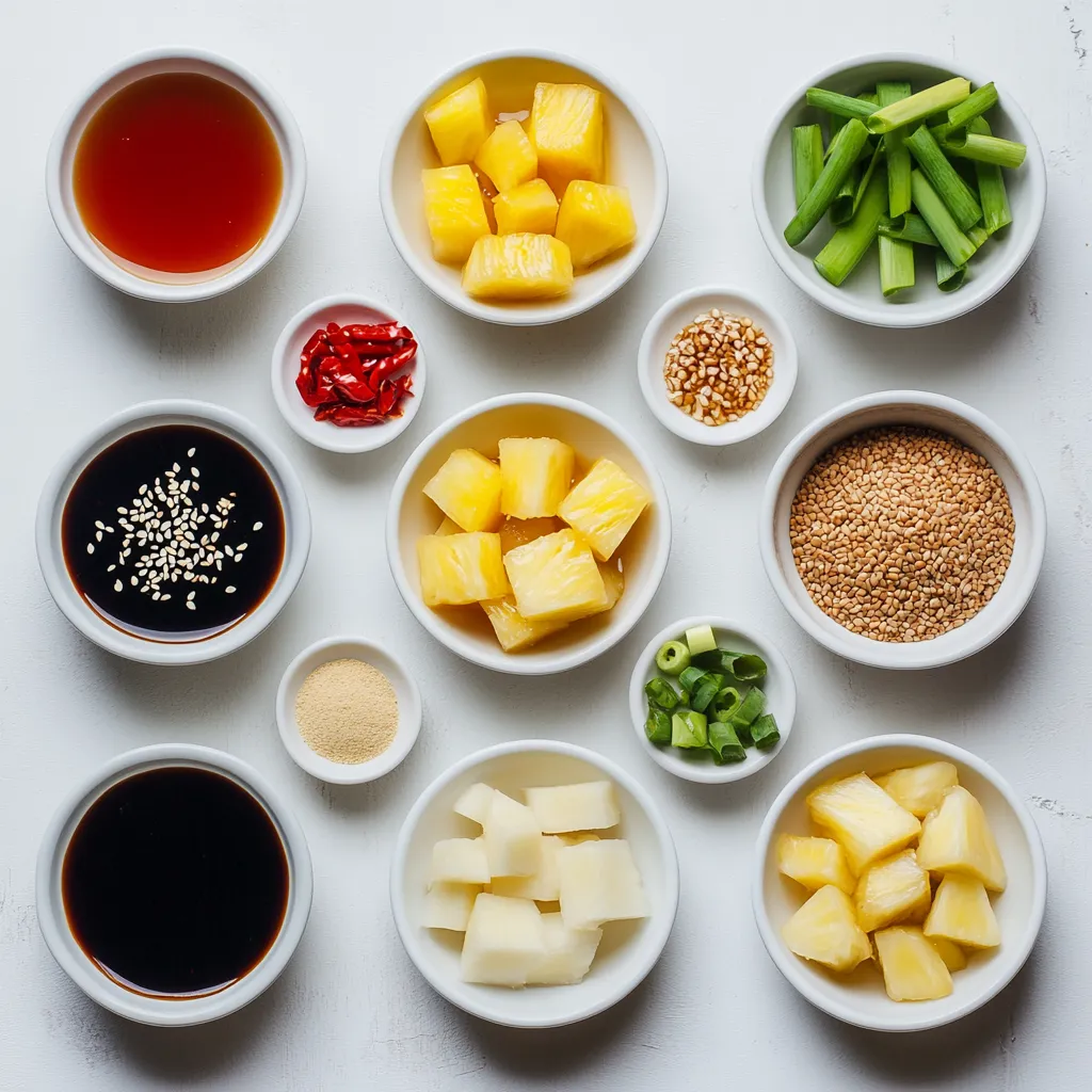 Exploring an irresistible fusion of flavors, Sweet and Sticky Pineapple Chicken is a delightful dish that marries tender chicken thighs with the sweetness of pineapple, creating a savory meal that everyone will love. The combination of juicy pineapple chunks with a sticky, flavorful sauce elevates standard chicken fare to exceptional new heights. This dish showcases a harmonious blend of tangy, sweet, and spicy elements, making it a perfect choice for weeknight dinners or special occasions.