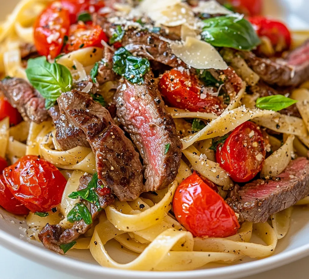 Garlic Steak Pasta is a delightful dish that balances sweet, spicy, and savory elements in a manner that is both comforting and exciting. Perfect for a quick weeknight dinner or a special occasion, this recipe delivers flavor-packed bites and a satisfying texture. With a blend of tender flank steak, vibrant vegetables, and aromatic garlic, this dish is bound to become a favorite in your kitchen.