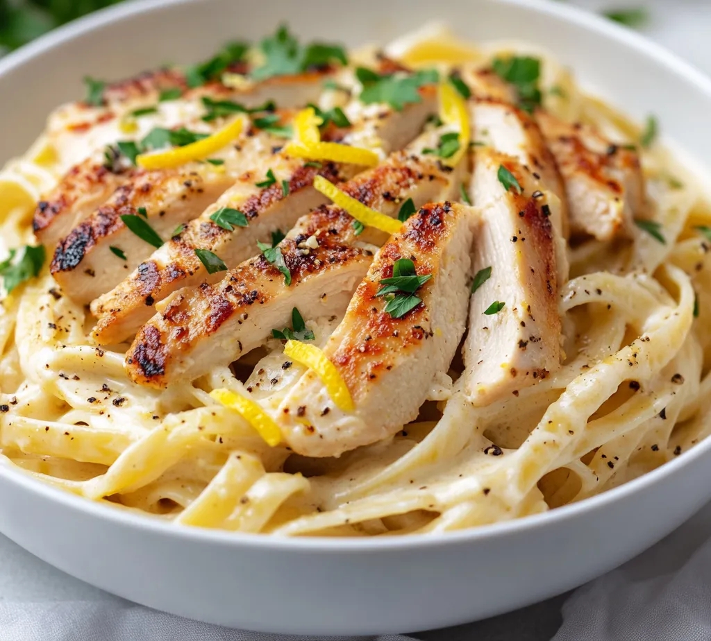 The Garlic Butter Chicken Pasta Delight is a sumptuous amalgamation of creamy textures and robust flavors that create an unforgettable dish. This recipe brings together tender chicken, al dente pasta, and a sauce rich in garlic and butter, making it a perfect meal for any occasion. The interplay between the savory chicken and the garlic-infused buttery sauce, wrapped around perfectly cooked pasta, delivers a comfort food experience that satisfies the taste buds and warms the soul.