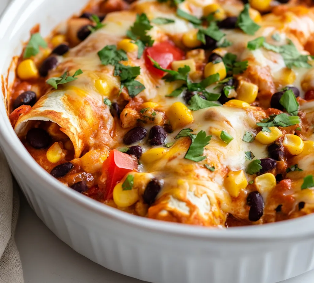 Understanding the charm of Mexican cuisine often starts with vibrant dishes like enchiladas. The Protein-Packed Fiesta Chicken Enchiladas offer a wholesome spin on this classic dish, loaded with nutritious ingredients that not only satisfy but also excite the palate. With a focus on heartiness and flavor, this recipe is crafted using accessible ingredients that can elevate your dinner experience. Ideal for family gatherings or weeknight dinners, these enchiladas incorporate a range of textures and flavors, from the creamy filling to the gooey cheese topping.