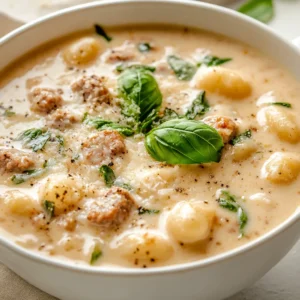 Creamy Italian Sausage Gnocchi Soup is a delightful blend of rich flavors and comforting textures, perfect for a cozy meal. This soup combines savory Italian sausage with tender gnocchi, vibrant spinach, and a creamy broth, making it a hearty dish loved by many. The soothing warmth of this soup not only satisfies hunger but also nurtures the soul, making it an ideal choice for a chilly evening or when hosting family and friends.