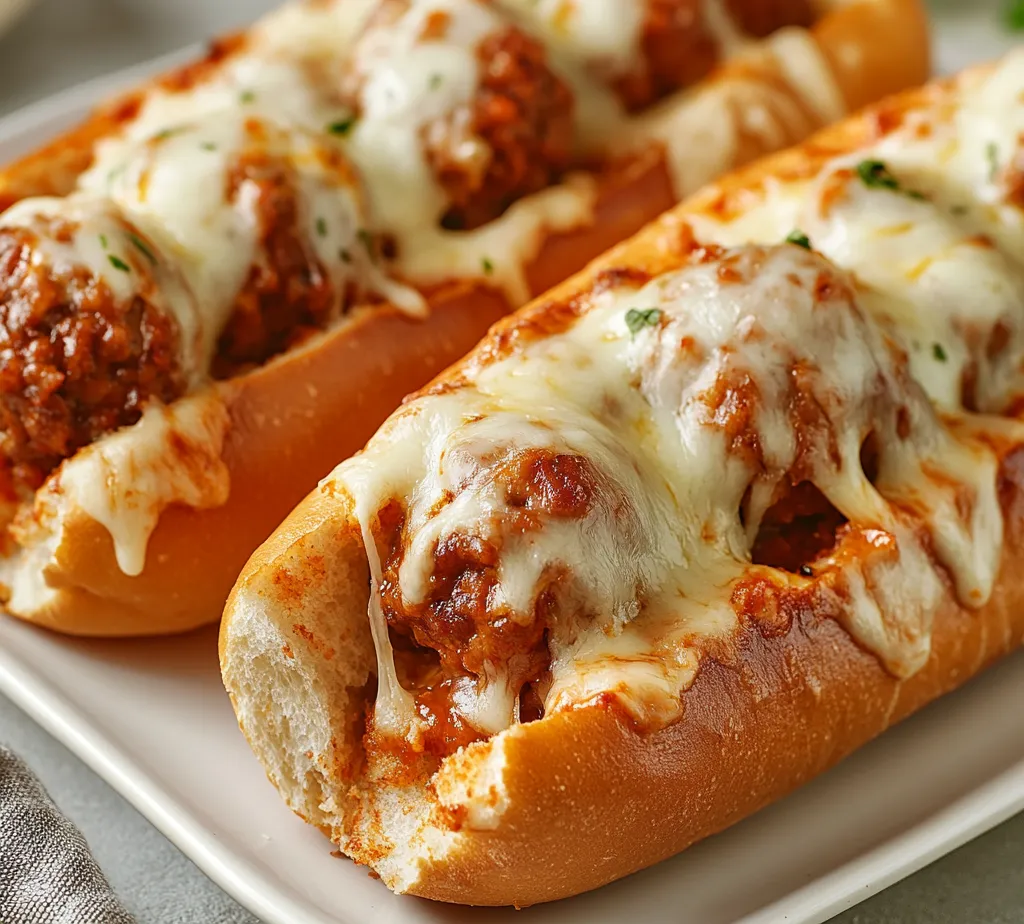 Embrace the ultimate comfort food experience with Cheesy Meatball Subs Delight. This recipe combines juicy meatballs with a rich marinara sauce, all enveloped in soft hoagie rolls and topped with molten mozzarella cheese. Each bite offers a delightful combination of flavors and textures that will tantalize your taste buds. Perfect for casual family dinners or lively game day feasts, these scrumptious subs bring warmth and satisfaction to any gathering.