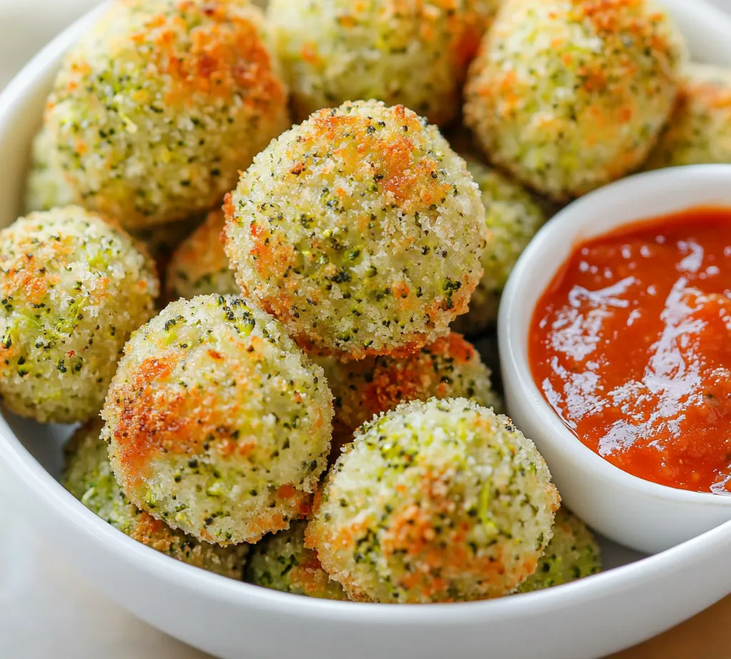 Cheesy Baked Broccoli Delight Balls are a creative and tasty way to incorporate vegetables into your meals while savoring delightful cheesy goodness. These little bites combine fresh broccoli with sharp cheddar and Parmesan cheeses, creating a flavorful snack or appetizer that everyone will love. Served either plain or with a dipping sauce like marinara or ranch dressing, they make an ideal choice for parties, family get-togethers, or as a nutritious snack for kids and adults alike.