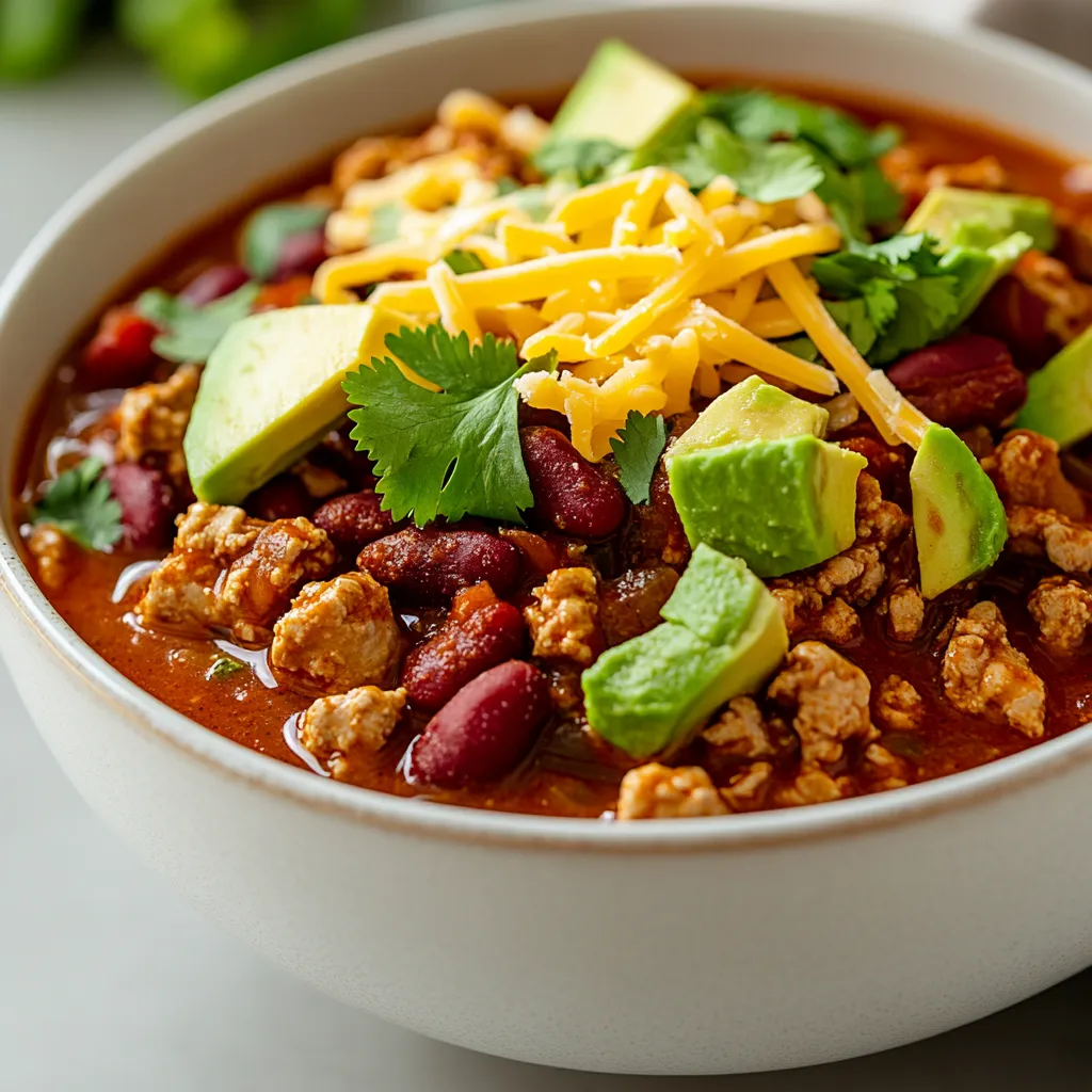 Delve into the comforting world of slow-cooked meals with the Cozy Slow-Cooker Turkey Chili Delight. This scrumptious dish combines lean ground turkey with a medley of beans, tomatoes, and spices, creating a hearty meal that warms the soul. Ideal for busy families and meal prepping, this chili can be easily customized with various toppings to satisfy every palate.