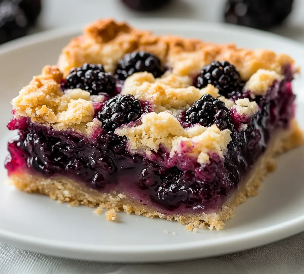 Blackberry Bliss Pie Bars are a delightful treat that combines the tangy sweetness of fresh blackberries with the rich, buttery goodness of a crumbly dough. These bars offer a perfect balance of flavors and textures, making them an ideal dessert for any occasion. Whether you're hosting a summer picnic, celebrating a family gathering, or simply looking for a sweet indulgence on a cozy evening at home, these pie bars will surely impress your guests.