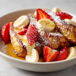 Breakfast lovers and brunch aficionados alike will find joy in the delightful creation of Heavenly Hawaiian Roll French Toast. With its roots in the classic French toast recipe, this version takes a sweet twist by using soft and pillowy Hawaiian rolls, bringing an irresistible fusion of flavors and textures to your morning meal. The combination of the rich custard soaking into the rolls, along with the golden-brown crust formed during cooking, creates an indulgent dish that is sure to become a family favorite.