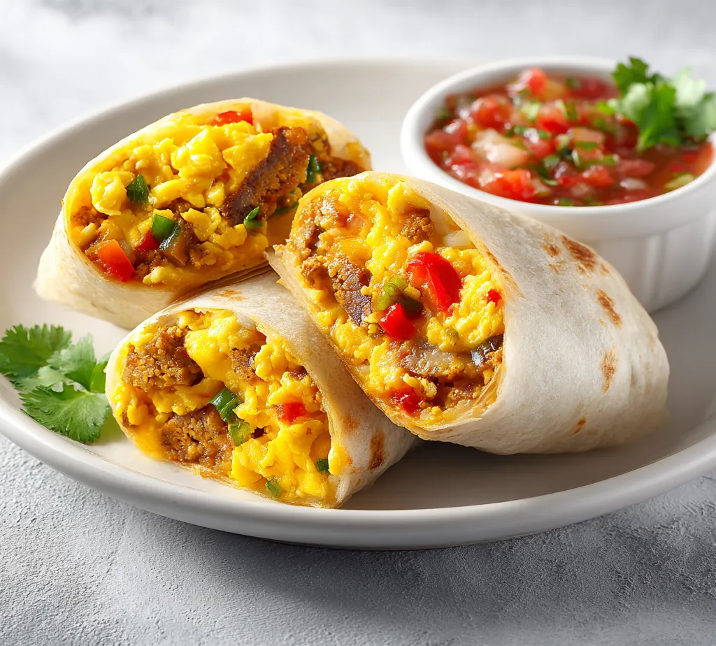 Explore the delightful world of breakfast burritos with this easy-to-follow recipe that promises to dynamize your mornings. Breakfast burritos have become a beloved staple for many, known for their versatility and deliciousness. They make for an ideal meal when you're short on time but want something filling and satisfying to kick-start your day. With a harmonious blend of scrambled eggs, sautéed vegetables, optional meats, and gooey cheese all wrapped in soft tortillas, these burritos ensure that every bite is a flavor explosion.