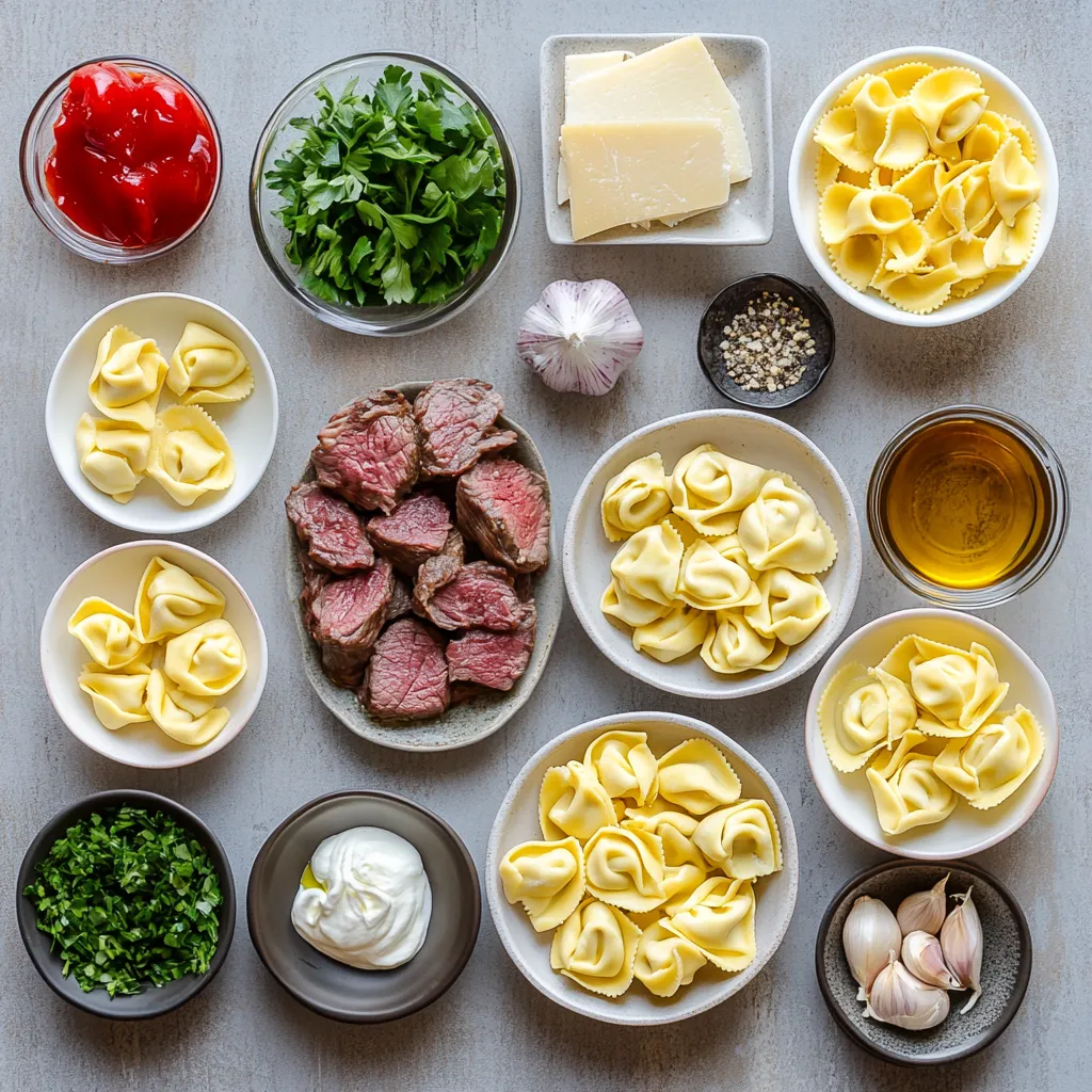 The blend of flavors in the cheesesteak tortellini with creamy provolone sauce offers a delightful culinary experience that combines classic Italian pasta with quintessential American flavors. The rich, savory elements of tender beef sirloin, sautéed onions, and green bell peppers enveloped in a luscious provolone cheese sauce create an exquisite dish that is luxurious yet accessible. Perfect for a comforting weeknight dinner, this recipe allows you to indulge in the beloved components of a traditional cheesesteak in a unique pasta form.