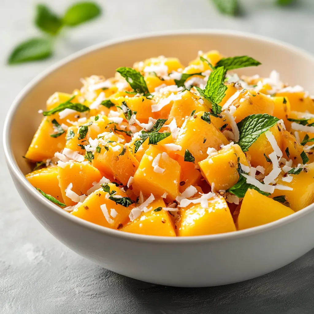 Tropical Mango Coconut Delight is a refreshing dessert that encapsulates the vibrancy of tropical flavors. It brings together succulent ripe mangoes, creamy coconut milk, and a hint of lime to create a sweet and tangy experience. The combination of these tropical ingredients not only offers a deliciously rich flavor but also evokes nostalgic feelings of sun-kissed beaches and summer festivities. This dessert is perfect for warm-weather gatherings or as a light treat on a sunny afternoon.