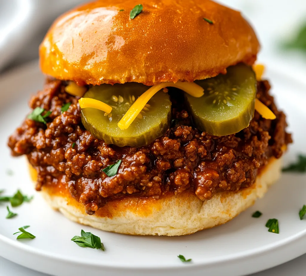 The savory slow cooker sloppy joes are a classic comfort food favorite that bring together robust flavors and delightful textures in an effortless way. This dish not only fills the stomach but also warms the soul, making it a perfect choice for family dinners, game days, or casual gatherings. The slow cooking process allows the ingredients to meld beautifully, creating a rich and hearty filling for your hamburger buns. The savory sauce coats the ground meat and vegetables, offering a symphony of tastes in every bite.