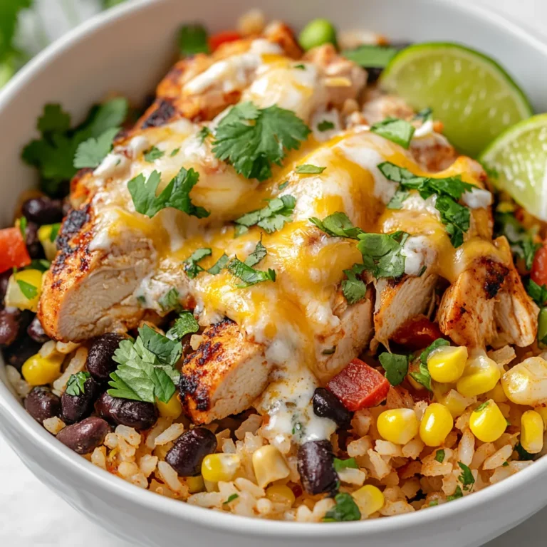 Explore the vibrant and mouthwatering flavors of the Crazy Chicken Fiesta, a delightful Mexican-inspired dish that brings together succulent chicken thighs, aromatic spices, and cheesy goodness over fluffy rice. This dish is a harmony of textures and tastes, from tender chicken to hearty beans and sweet corn, making it a complete meal that will excite your taste buds. Perfect for family gatherings or cozy weeknight dinners, the Crazy Chicken Fiesta captures the essence of Mexican cuisine with ease.