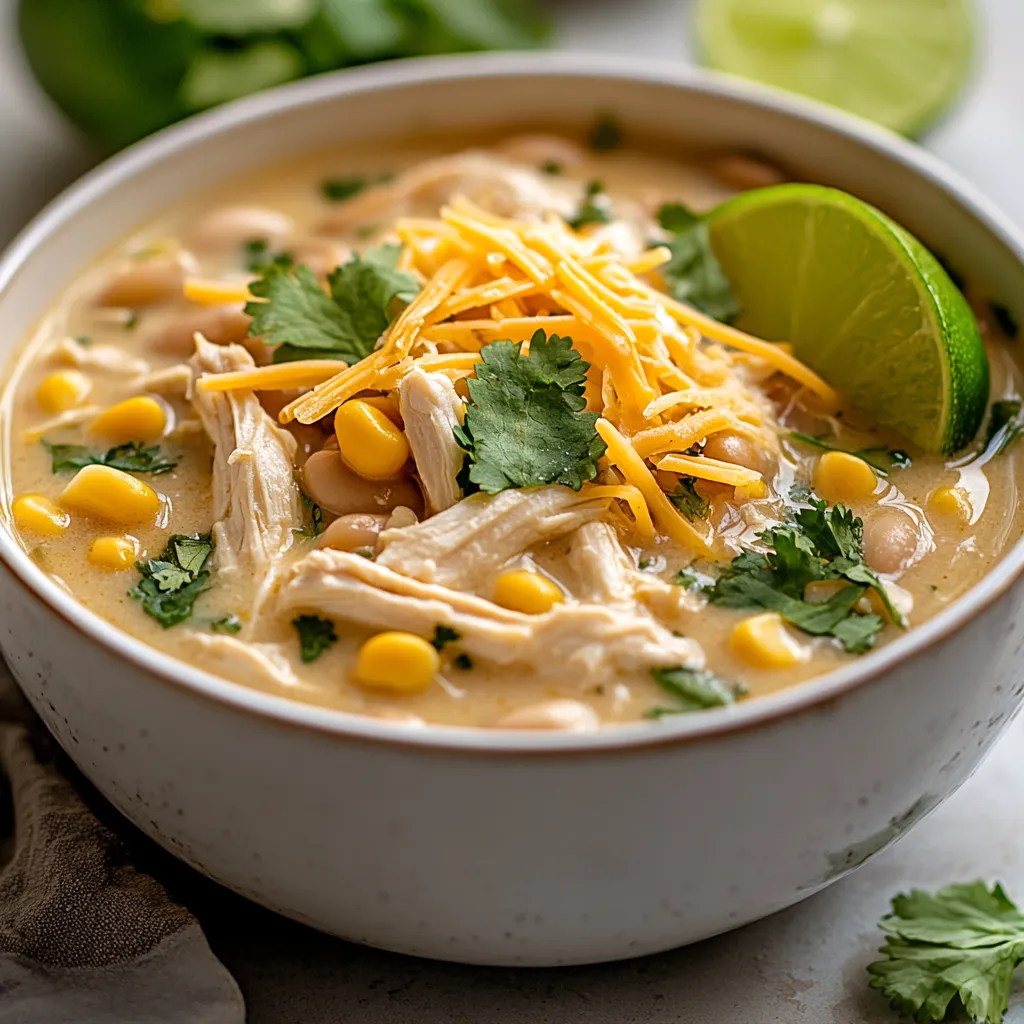 Delve into the creamy, comforting world of slow-cooked white chicken chili, a perfect solution for effortless weeknight dining. This dish marries tender chicken with a flavorful blend of spices and creamy ingredients, culminating in a warmly spiced bowl that satisfies the senses. The marriage of succulent chicken and rich, creamy broth, along with a medley of spices and vegetables, creates a delightful dish that is both filling and soothing.