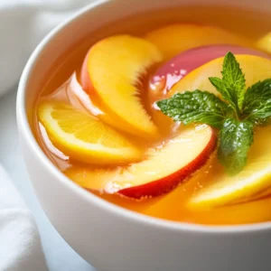 The refreshing combination of peaches and lemons creates a delightful beverage that’s perfect for any occasion. This Peach Lemon Honey Fizz is not just visually appealing but also offers a perfect balance of sweetness and tang that invigorates the senses. As the sun shines brightly and warmth envelops the day, this drink stands out as an ideal refreshment for summer gatherings, backyard barbecues, or simply a relaxing afternoon on your porch. Its vibrant colors and cooling flavors have a way of bringing joy, making it an inviting choice for family and friends.