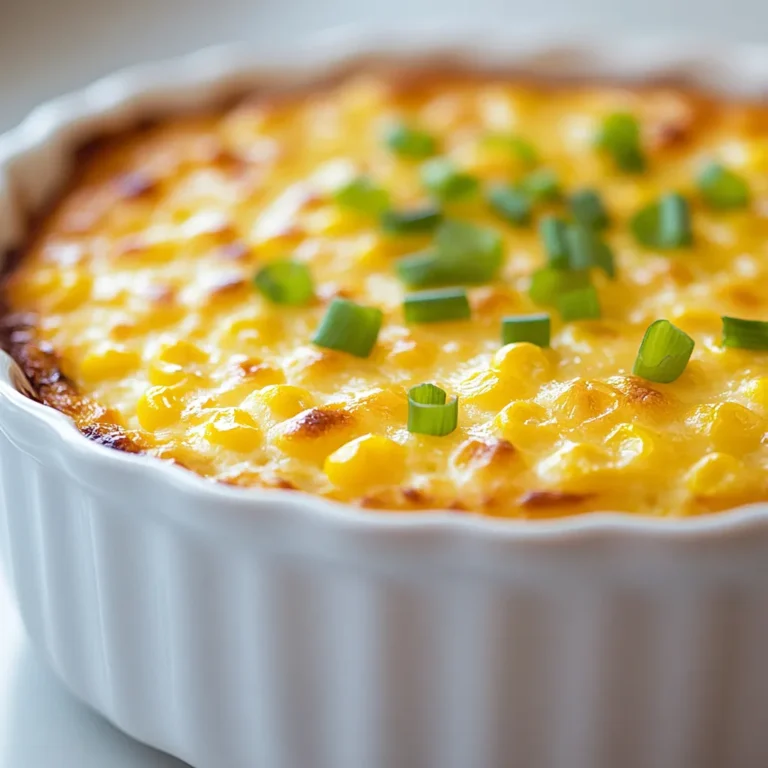 Sweet Corn Casserole Delight is a classic comfort food that has earned its place in countless kitchens, especially during family gatherings and festive occasions. This delicious dish offers a unique blend of textures and flavors, making it a beloved favorite amongst both children and adults. The delightful combination of whole kernel corn and creamed corn creates a naturally sweet and creamy base, while the addition of corn muffin mix gives the casserole its classic cornbread texture. Perfect for potlucks, holiday dinners, or casual weeknight meals, this casserole is easy to make and always a crowd-pleaser.