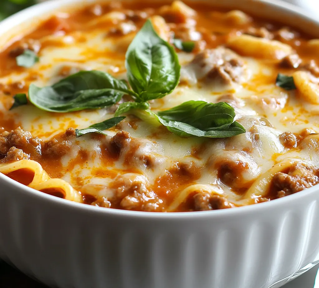 Delve into the delectable world of One-Pot Cheesy Lasagna Soup, where the comforting essence of classic lasagna meets the convenience of a hearty soup. This rich and cheesy dish is perfect for cozy dinners, familial gatherings, or even meal prep for the week ahead. The melding of robust flavors from ground beef or Italian sausage, fresh vegetables, and a tantalizing mix of cheeses creates a gastronomic experience that is both satisfying and effortless.