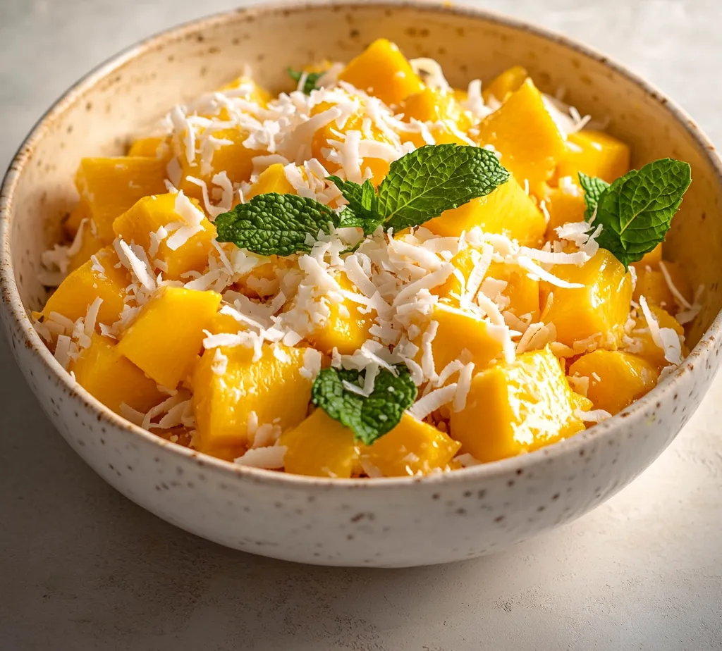 Tropical Mango Coconut Delight is a refreshing dessert that encapsulates the vibrancy of tropical flavors. It brings together succulent ripe mangoes, creamy coconut milk, and a hint of lime to create a sweet and tangy experience. The combination of these tropical ingredients not only offers a deliciously rich flavor but also evokes nostalgic feelings of sun-kissed beaches and summer festivities. This dessert is perfect for warm-weather gatherings or as a light treat on a sunny afternoon.