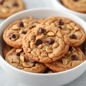 Delve into the delightful world of homemade cookies with our Peanut Butter Chocolate Chip Delight Cookies. These cookies are a perfect blend of creamy peanut butter and rich chocolate, sure to satisfy your sweet tooth. The combination of peanut butter and semi-sweet chocolate chips creates a harmonious balance that is both indulgent and comforting. Whether enjoyed with a glass of milk or as a sweet treat to share with friends and family, these cookies are an inviting option for any occasion, be it a cozy afternoon snack or a festive gathering.