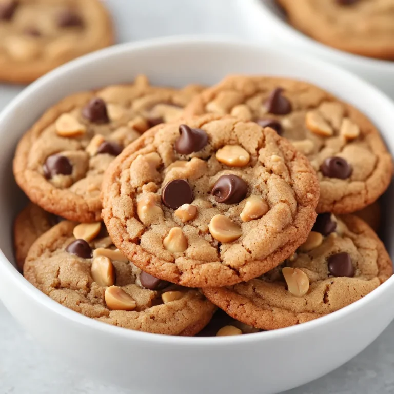 Delve into the delightful world of homemade cookies with our Peanut Butter Chocolate Chip Delight Cookies. These cookies are a perfect blend of creamy peanut butter and rich chocolate, sure to satisfy your sweet tooth. The combination of peanut butter and semi-sweet chocolate chips creates a harmonious balance that is both indulgent and comforting. Whether enjoyed with a glass of milk or as a sweet treat to share with friends and family, these cookies are an inviting option for any occasion, be it a cozy afternoon snack or a festive gathering.
