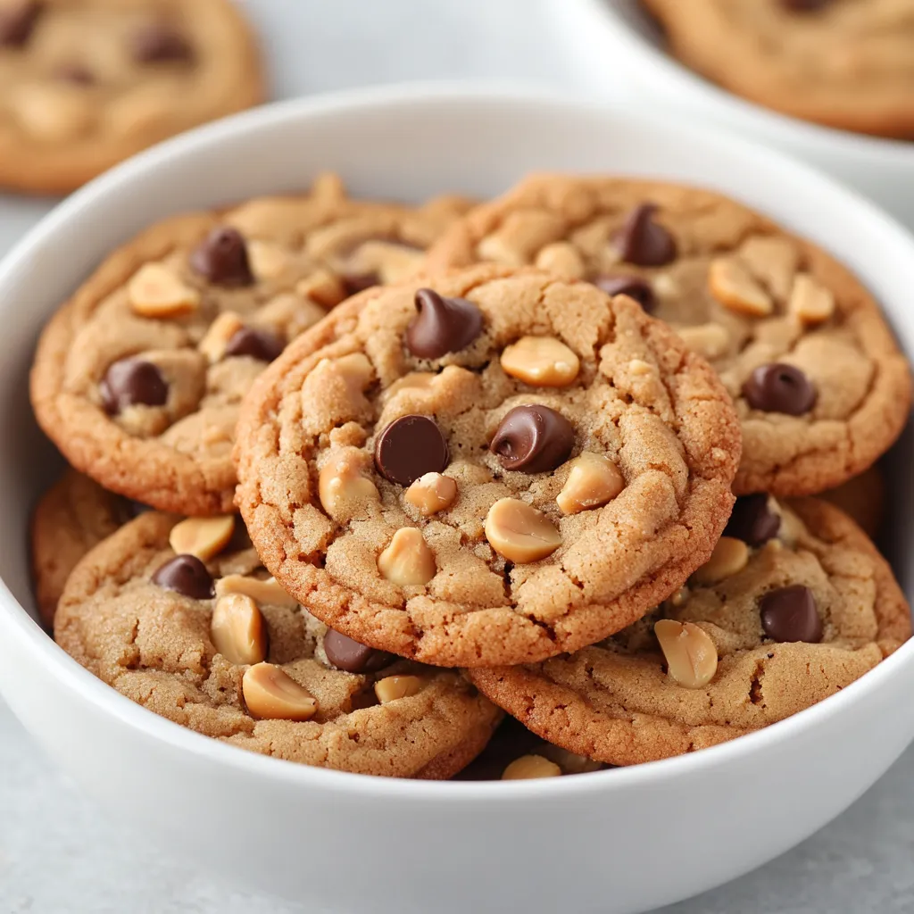 Delve into the delightful world of homemade cookies with our Peanut Butter Chocolate Chip Delight Cookies. These cookies are a perfect blend of creamy peanut butter and rich chocolate, sure to satisfy your sweet tooth. The combination of peanut butter and semi-sweet chocolate chips creates a harmonious balance that is both indulgent and comforting. Whether enjoyed with a glass of milk or as a sweet treat to share with friends and family, these cookies are an inviting option for any occasion, be it a cozy afternoon snack or a festive gathering.