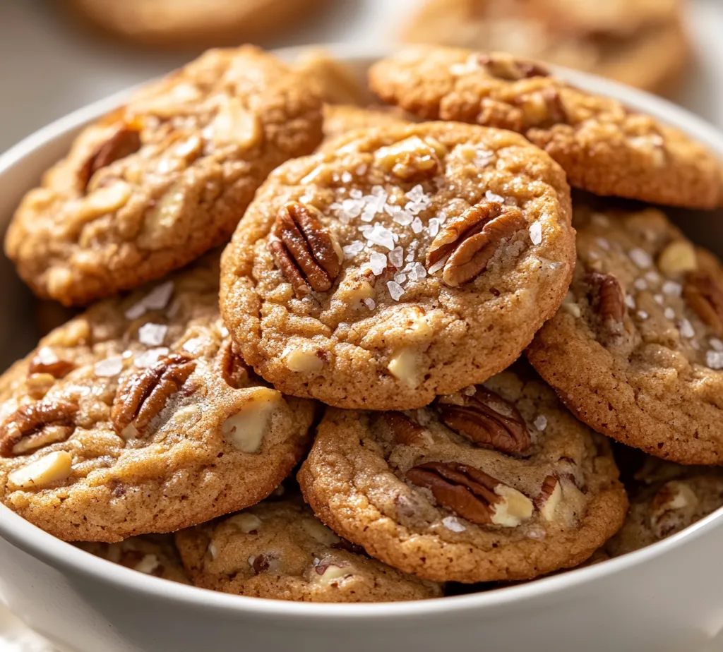 Maple Pecan Cookies with Brown Butter offer a delightful treat perfect for any occasion, infusing the warm, rich flavors of maple syrup and nutty pecans into each bite. The unique browning of the butter enhances the cookies' depth, providing a toasted aroma that dances beautifully with the sweetness of the sugars. This recipe is ideal for gatherings, holiday baking, or a cozy afternoon snack with a warm beverage.