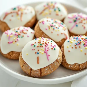 The joy of holiday baking is a cherished tradition that brings friends and families together to create and indulge in delightful treats. As the air turns crisp and festive spirit fills the atmosphere, the kitchen becomes a warm haven filled with the aromas of spices and sweetness. One such treat that brilliantly captures the essence of the season is the Gingerdoodle Delights dipped in white chocolate. These cookies are a perfect blend of traditional gingerbread flavors and a touch of sophistication, making them an irresistible choice for your festive gatherings.