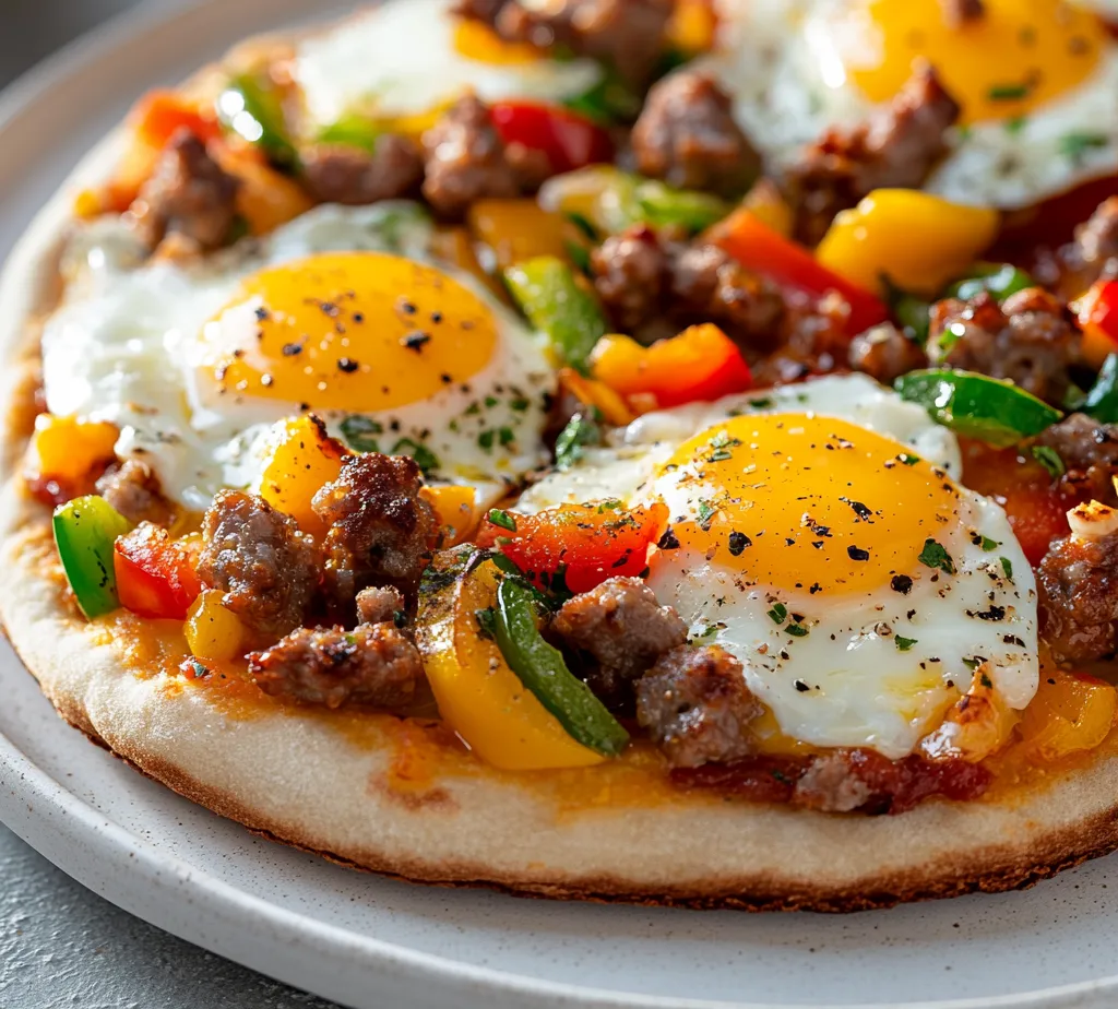 The English Muffin Breakfast Delight is an easy yet scrumptious way to kickstart your day. This recipe expertly combines classic breakfast favorites into a single dish that showcases a delightful contrast of flavors and textures. Imagine sinking your teeth into a crunchy English muffin base, generously topped with fluffy scrambled eggs, savory sausage, fresh vegetables, and a gooey layer of melted mozzarella cheese. In under 30 minutes, you can prepare a filling meal that not only satisfies morning hunger pangs but also excites the palate with its vibrant ingredients.