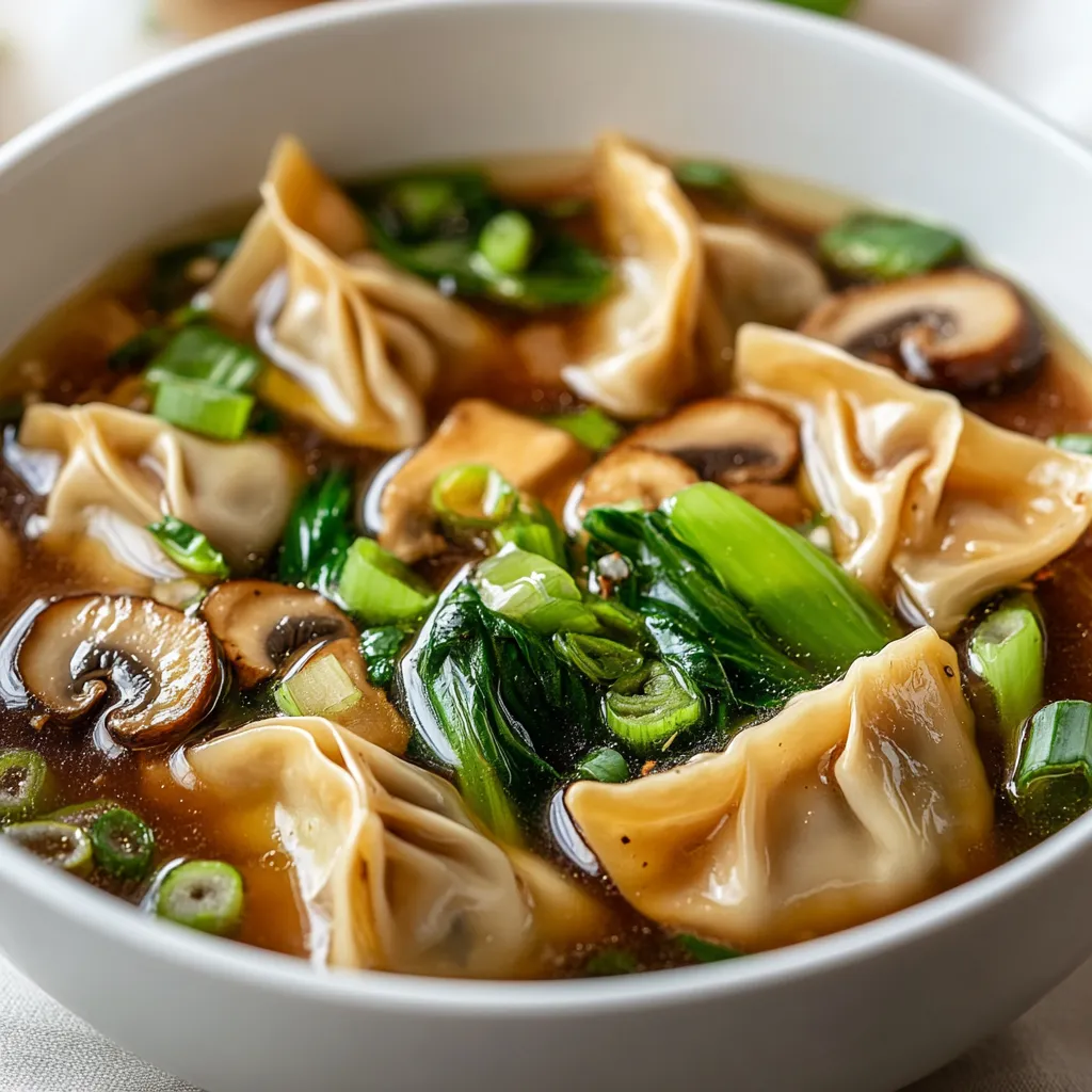 Potsticker Soup Extravaganza is a warm and comforting dish that expertly combines the familiar flavors of potstickers with a delicious broth filled with vegetables. Whether you're looking for a cozy meal on a frigid night or a satisfying dish to impress guests, this soup is an ideal option. The combination of tender potstickers, fresh greens, and savory broth creates a delightful medley of flavors and textures that is both nourishing and indulgent.