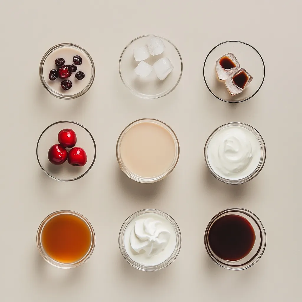 The Cherry Vanilla Bliss Latte is a delightful beverage that combines the rich flavor of coffee with the sweet, tart notes of cherry and a hint of vanilla. Ideal for those seeking a refreshing drink without the guilt of excessive sugar, this low-sugar latte offers a unique twist on the traditional coffee experience. With its vibrant colors and aromatic profile, it's not only a feast for the taste buds but also a stunning visual treat, making it a perfect choice for brunches, afternoon breaks, or even as a post-dinner indulgence.