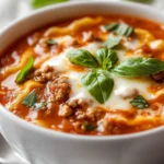 Delve into the delectable world of One-Pot Cheesy Lasagna Soup, where the comforting essence of classic lasagna meets the convenience of a hearty soup. This rich and cheesy dish is perfect for cozy dinners, familial gatherings, or even meal prep for the week ahead. The melding of robust flavors from ground beef or Italian sausage, fresh vegetables, and a tantalizing mix of cheeses creates a gastronomic experience that is both satisfying and effortless.