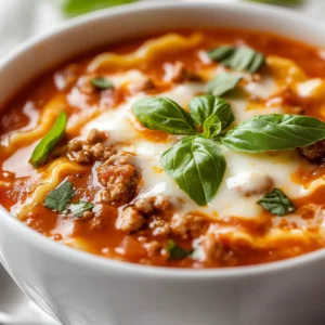 Delve into the delectable world of One-Pot Cheesy Lasagna Soup, where the comforting essence of classic lasagna meets the convenience of a hearty soup. This rich and cheesy dish is perfect for cozy dinners, familial gatherings, or even meal prep for the week ahead. The melding of robust flavors from ground beef or Italian sausage, fresh vegetables, and a tantalizing mix of cheeses creates a gastronomic experience that is both satisfying and effortless.