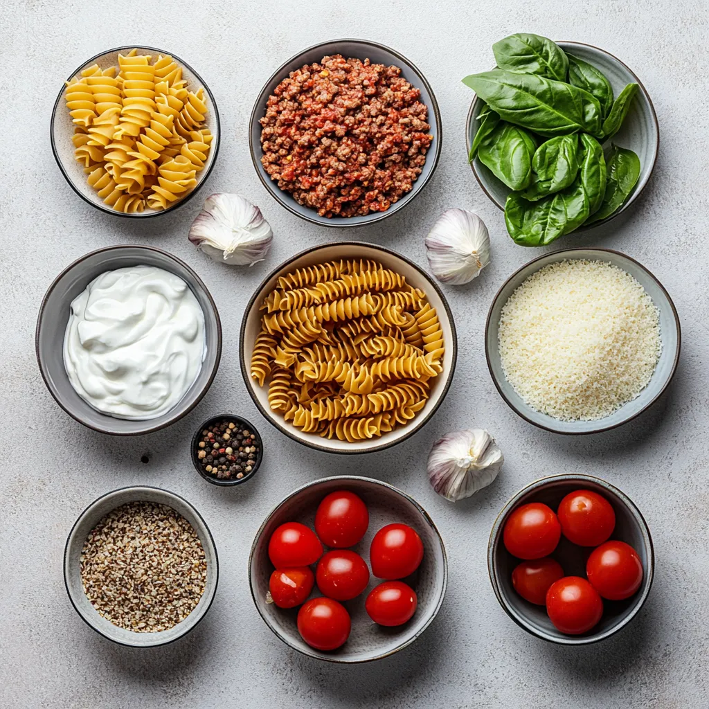 The perfect weeknight dinner should be quick, nutritious, and packed with flavor. Protein-Packed Creamy Beef Pasta Delight ticks all these boxes with a delightful combination of hearty ingredients. This dish brings together whole wheat pasta, lean ground beef, and a creamy Greek yogurt sauce, making it not only delicious but also a healthy option for busy families.